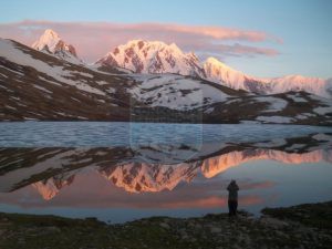 Amazing Reflection of Rush Peak in Rush Lake.